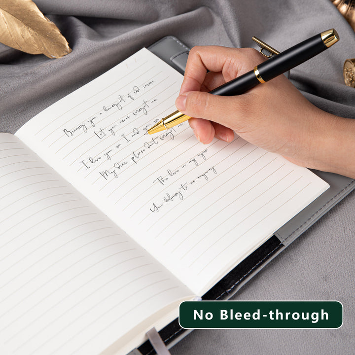 Phoenix Leather Lock Journal - B6 - Ruled - Green