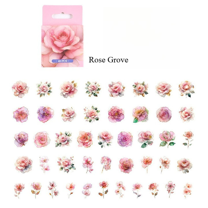 Pink Bloom Era PET Stickers