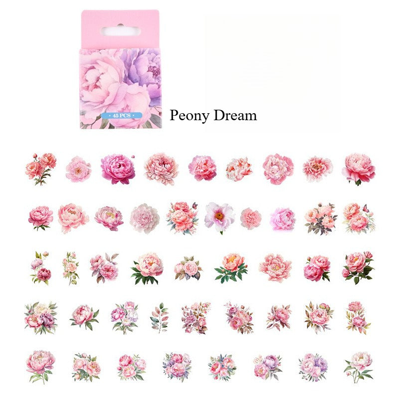 Pink Bloom Era PET Stickers
