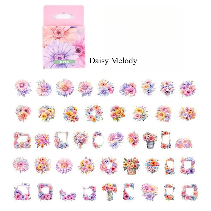 Pink Bloom Era PET Stickers