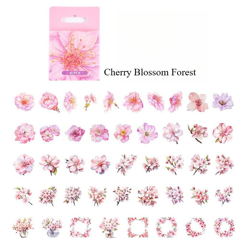 Pink Bloom Era PET Stickers
