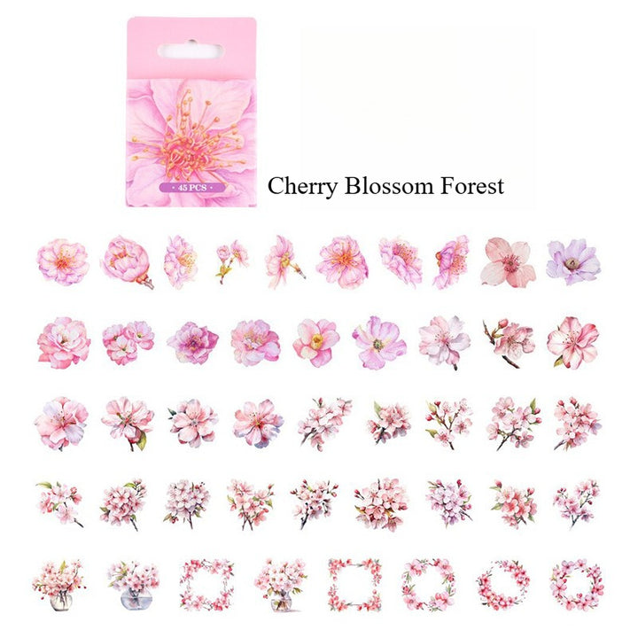 Pink Bloom Era PET Stickers