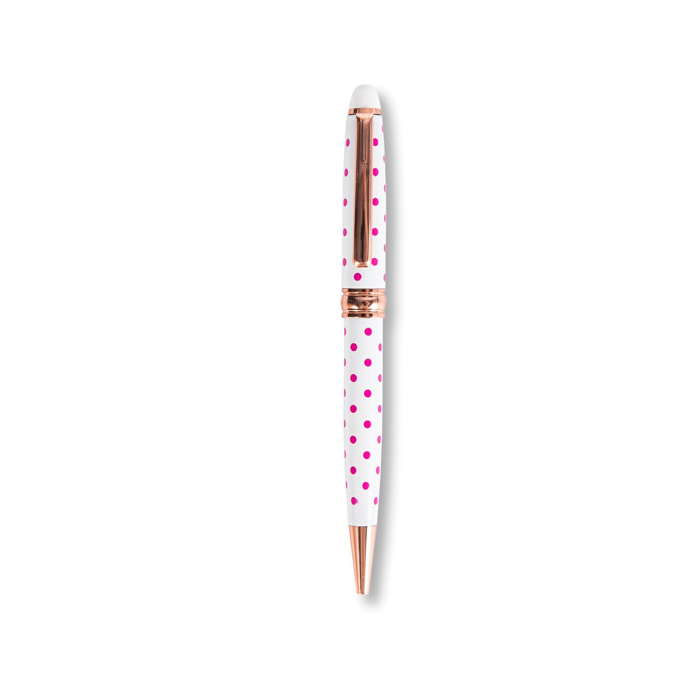 Metal Polka Dots Ballpoint Pen - 1.0 mm - Red