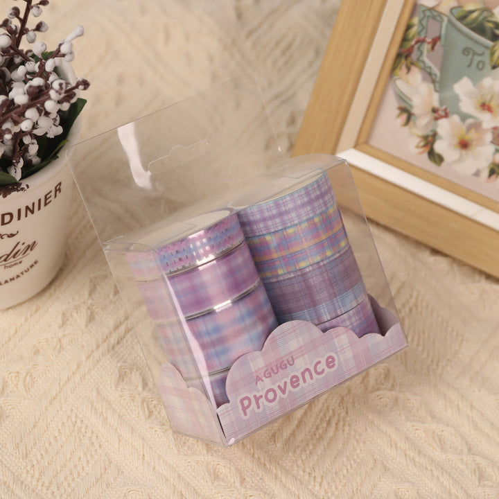 Provence Plaid Washi & PET Tape - Set of 8