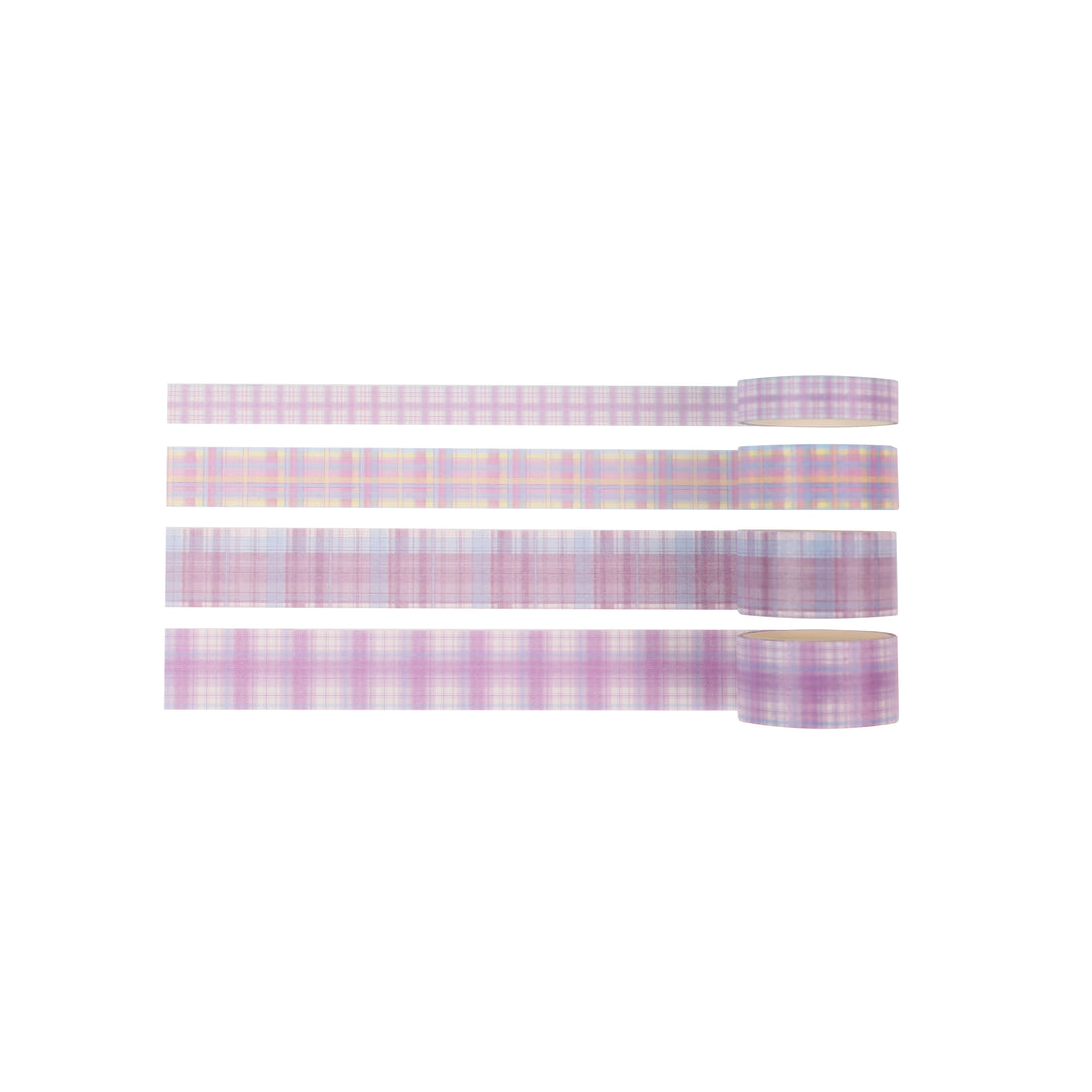 Provence Plaid Washi & PET Tape - Set of 8