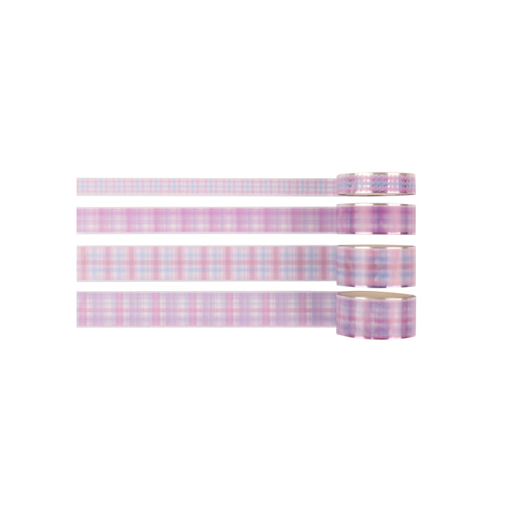 Provence Plaid Washi & PET Tape - Set of 8