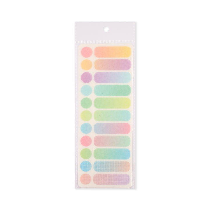 Rainbow Minimalist Washi Stickers -Set of 3