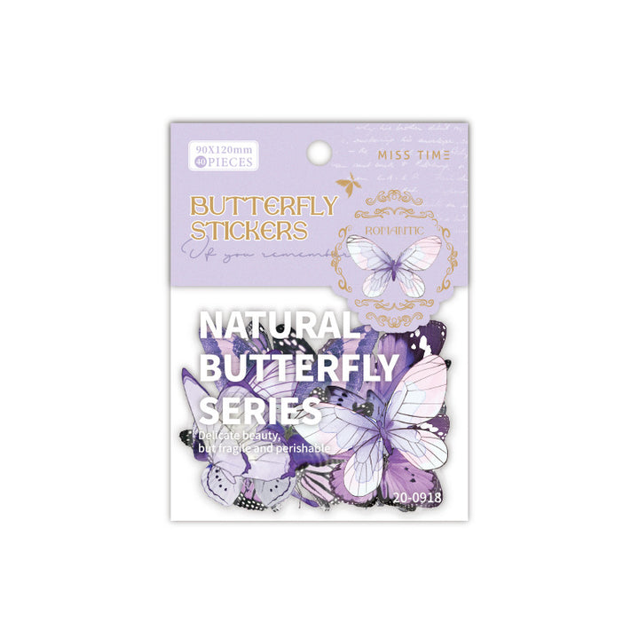 Romantic Butterfly Stickers - Halluclnation - 40 Pcs
