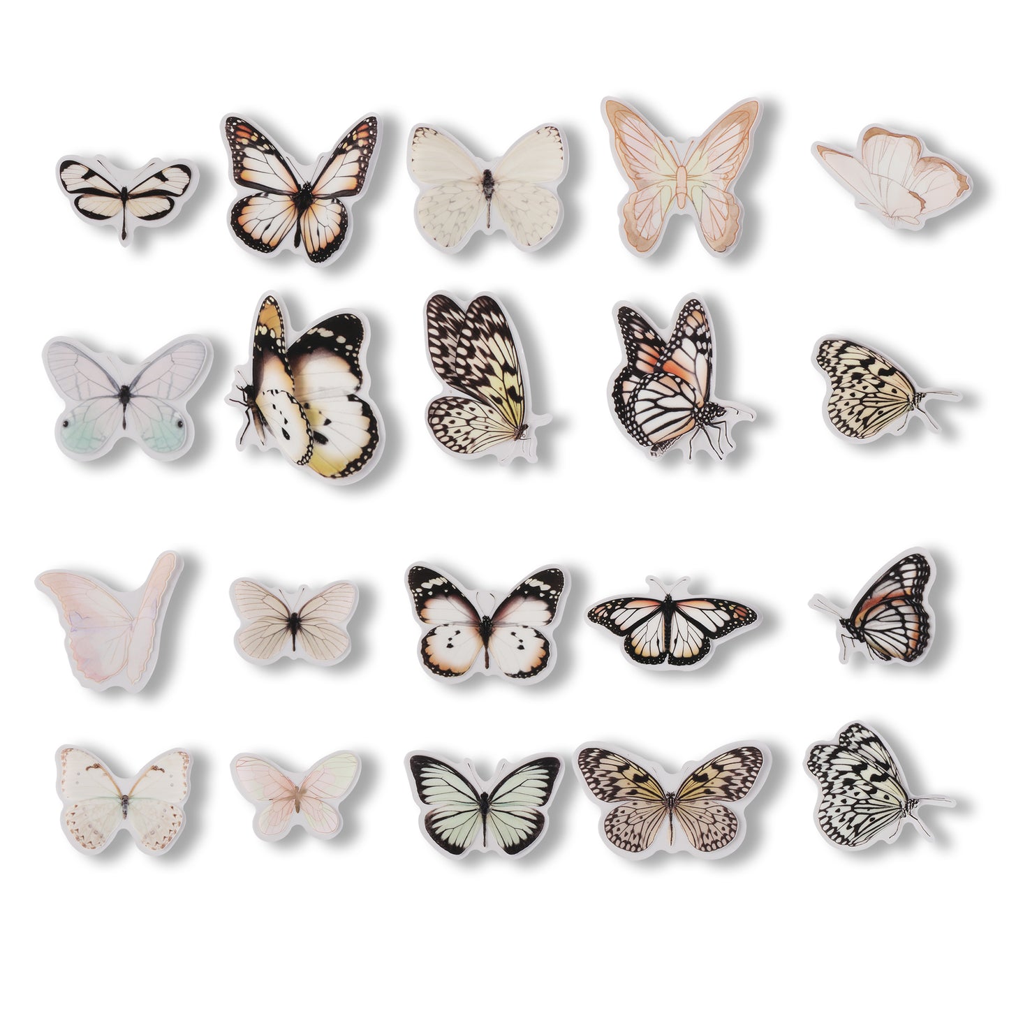 Romantic Butterfly Stickers - Moonrise - 40 Pcs