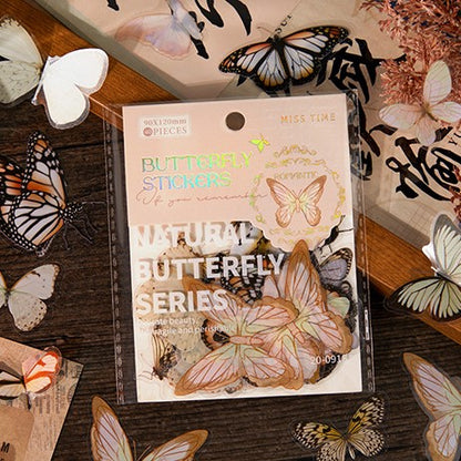 Romantic Butterfly Stickers - Moonrise - 40 Pcs