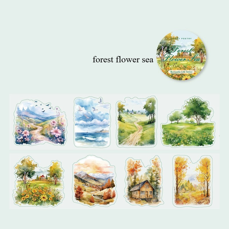 Romantic Life Die-cut PET Tape