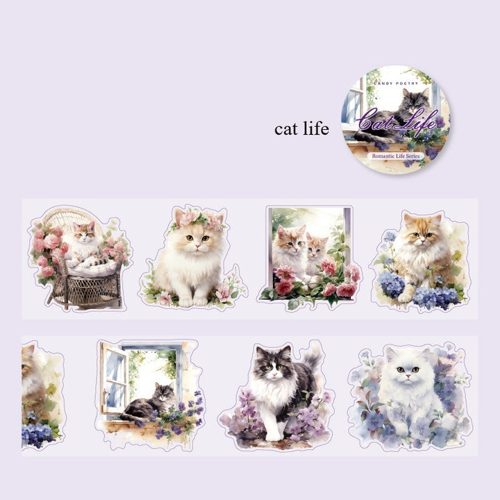 Romantic Life Die-cut PET Tape