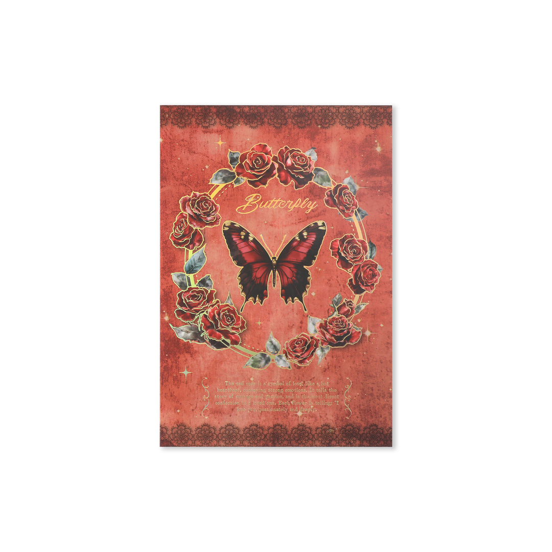Rose Scrapbook Paper - 18 Sheets