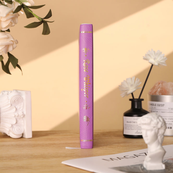Rose Whisper Lined Notebook - Light Purple