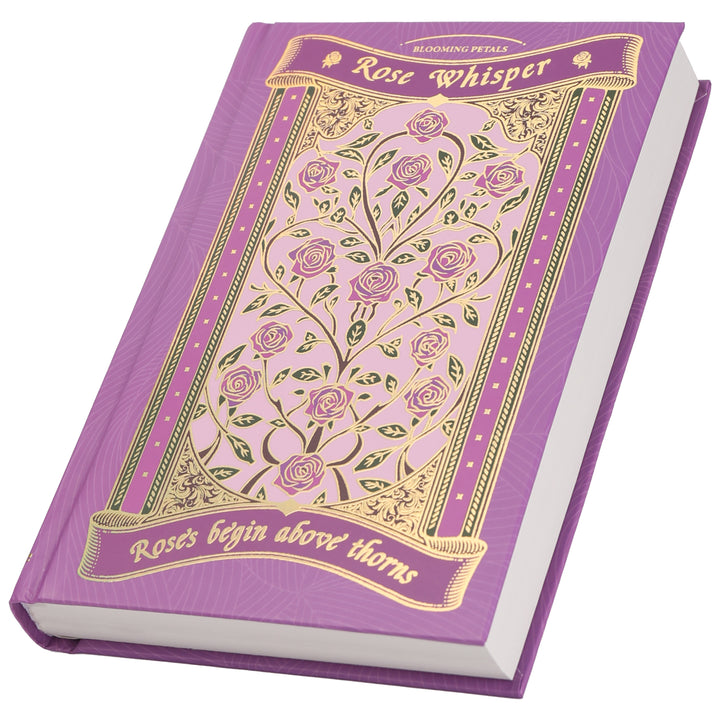 Rose Whisper Lined Notebook - Light Purple
