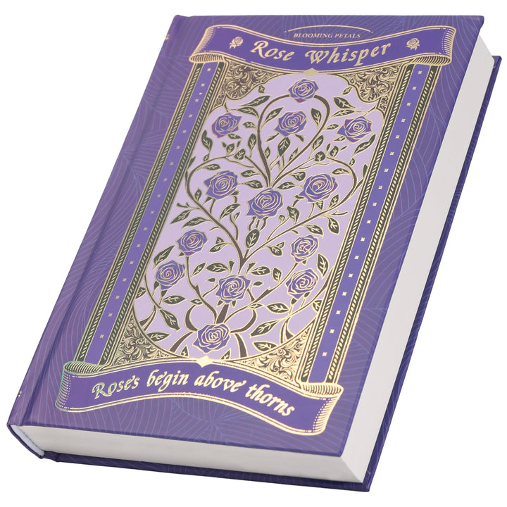 Rose Whisper Lined Notebook - Purple
