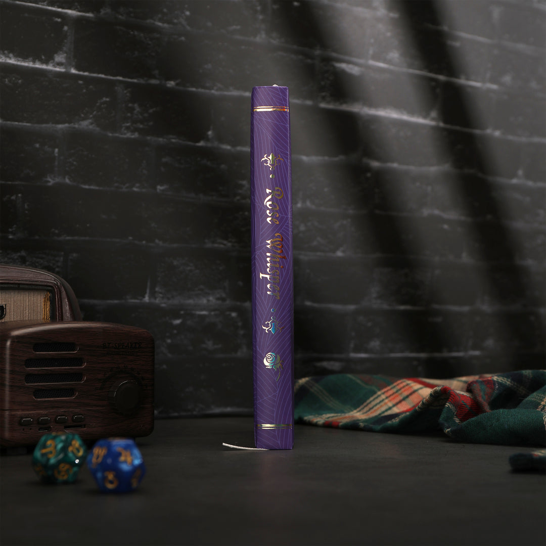 Rose Whisper Lined Notebook - Purple