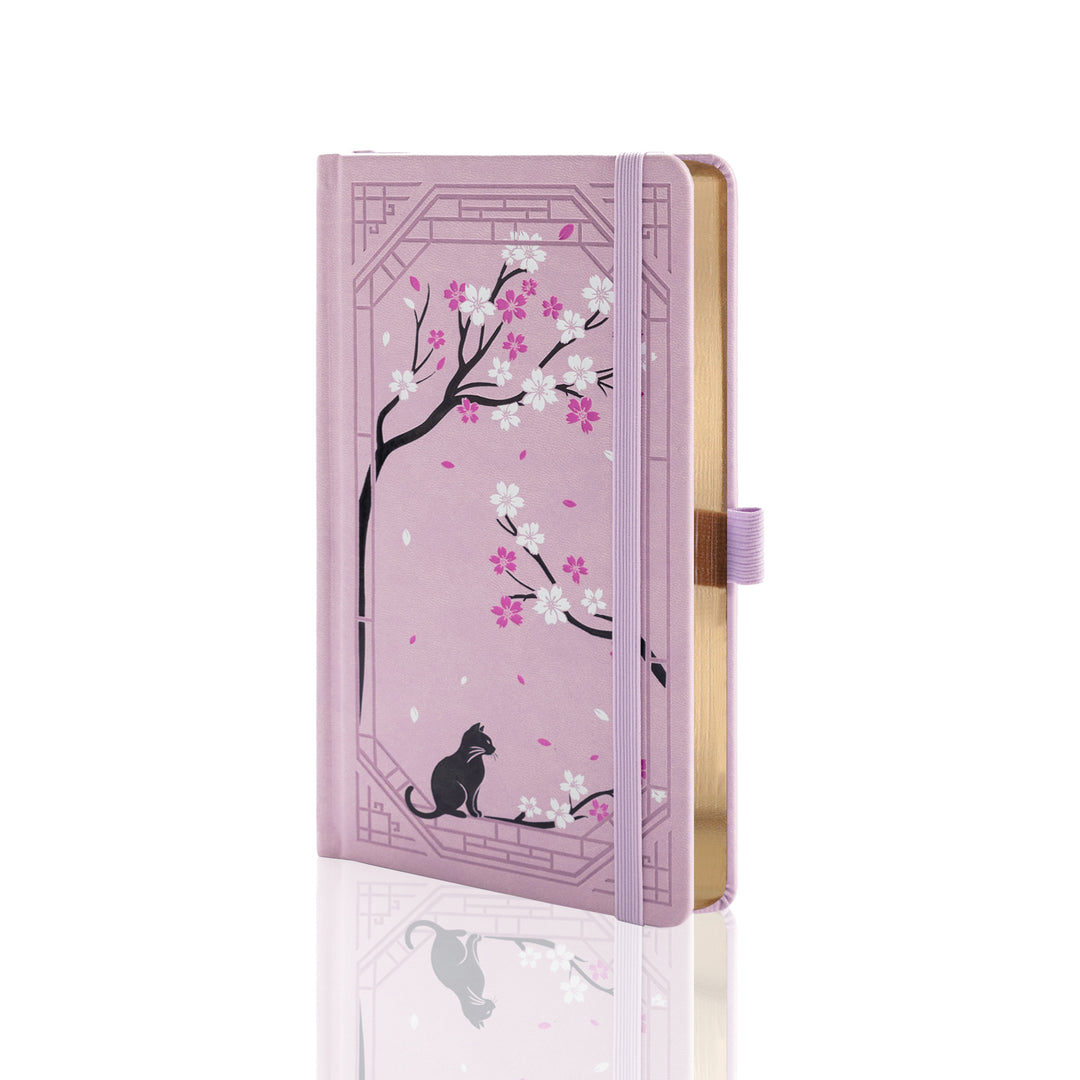 Sakura &amp; Cat Travelers Notebook - Pink (Pre-order, Ships August 25)