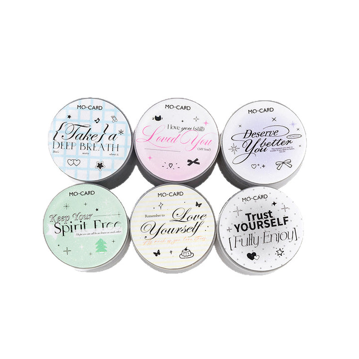 Sentence Glitter Die-Cut PET Tape