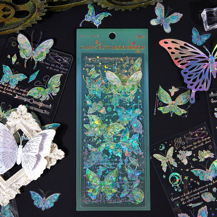 Shell-Glow Butterfly Stickers