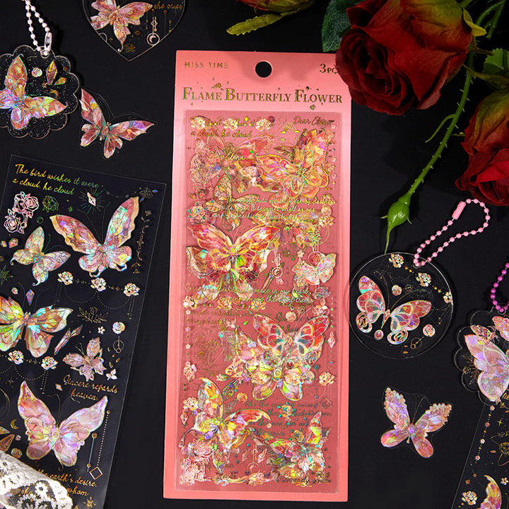 Shell-Glow Butterfly Stickers