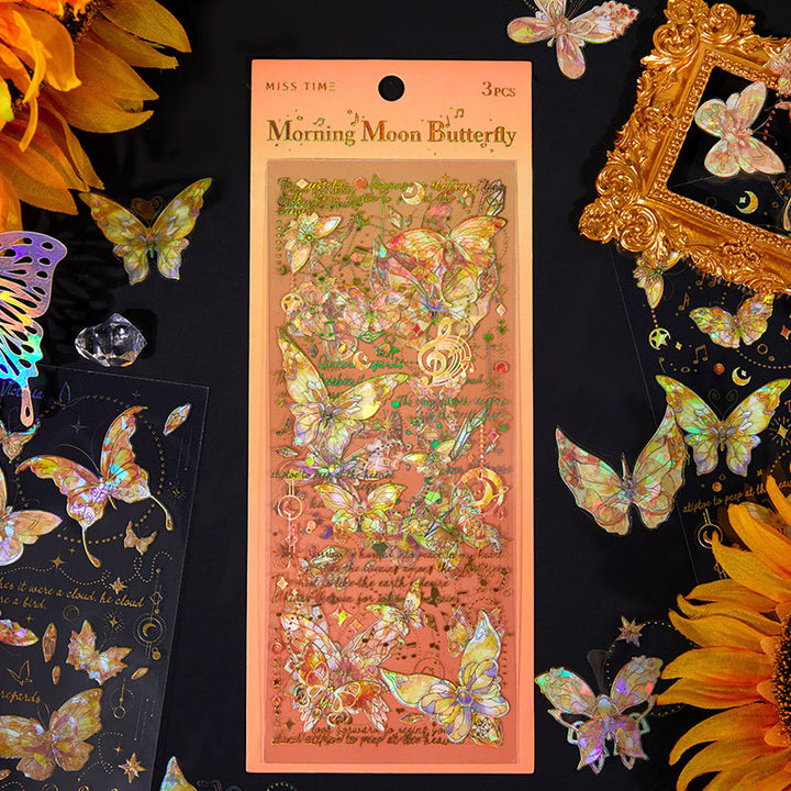 Shell-Glow Butterfly Stickers
