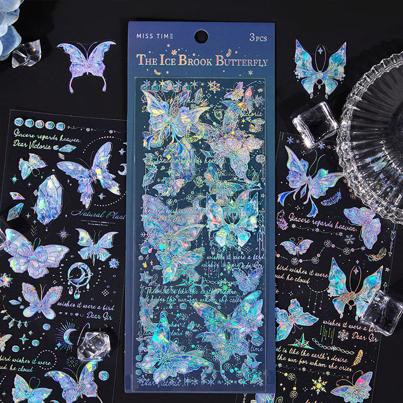 Shell-Glow Butterfly Stickers