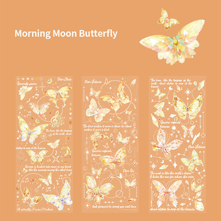 Shell-Glow Butterfly Stickers