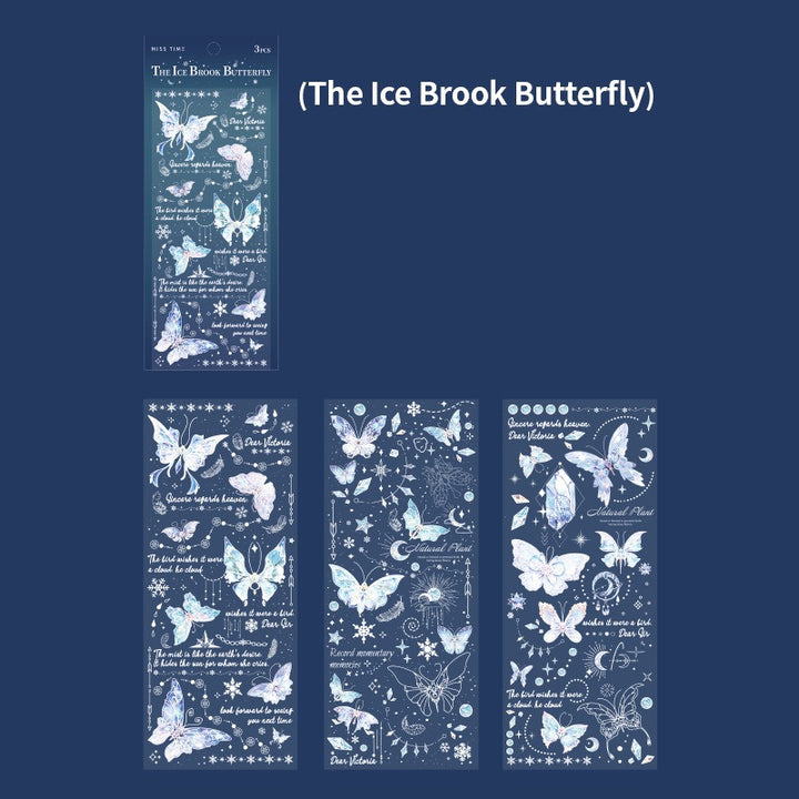 Shell-Glow Butterfly Stickers
