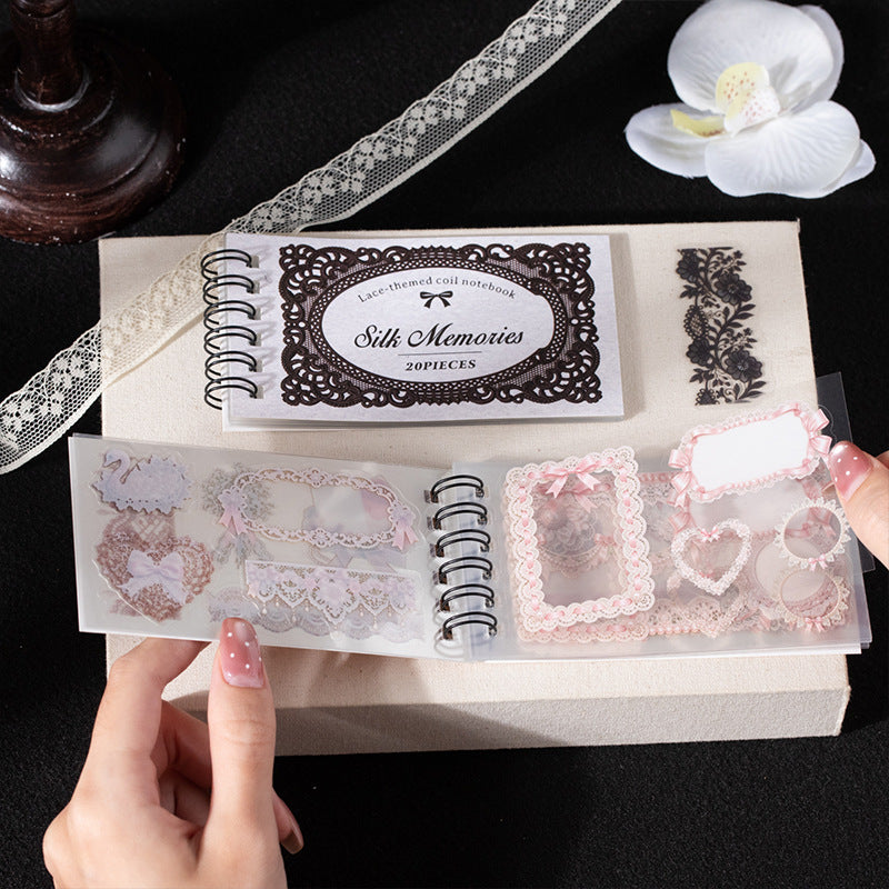 Vintage Lace Frame PET Sticker Book