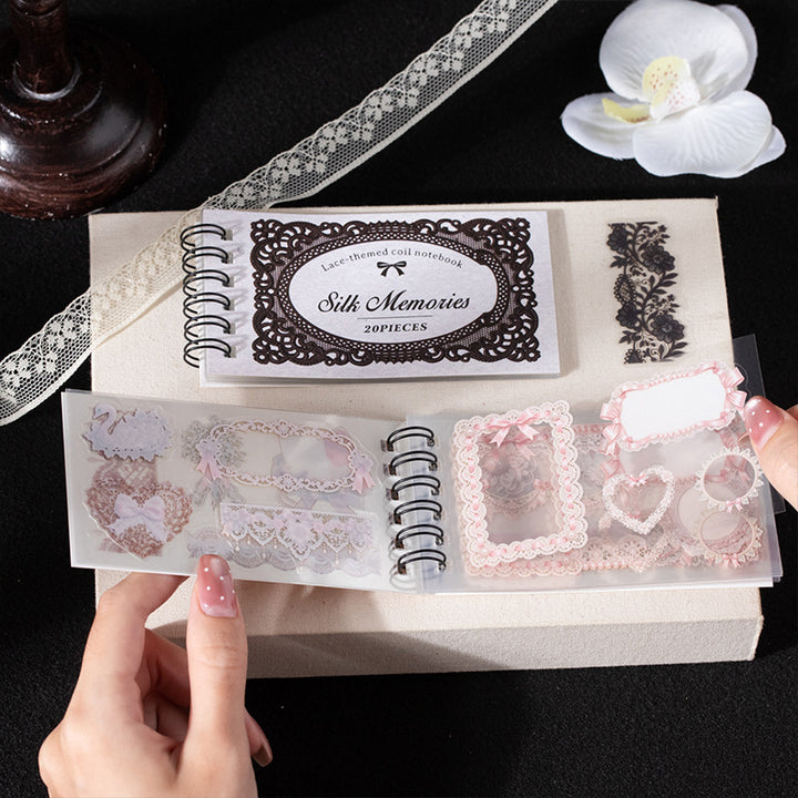 Vintage Lace Frame PET Sticker Book