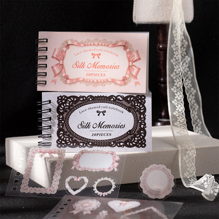 Vintage Lace Frame PET Sticker Book