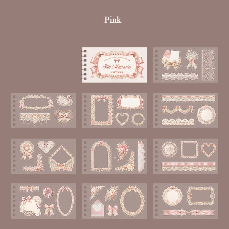 Vintage Lace Frame PET Sticker Book