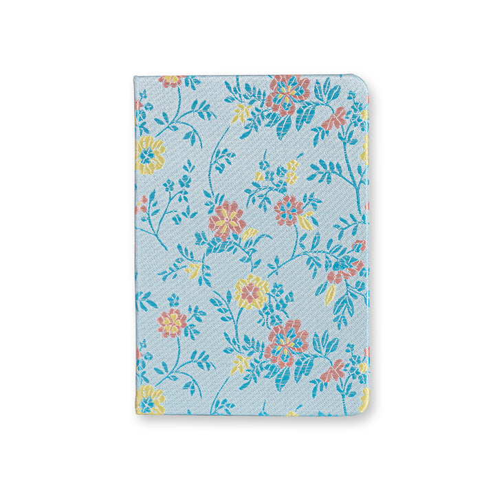 Song Brocade Lined & Blank Notebook - A6 - Blue