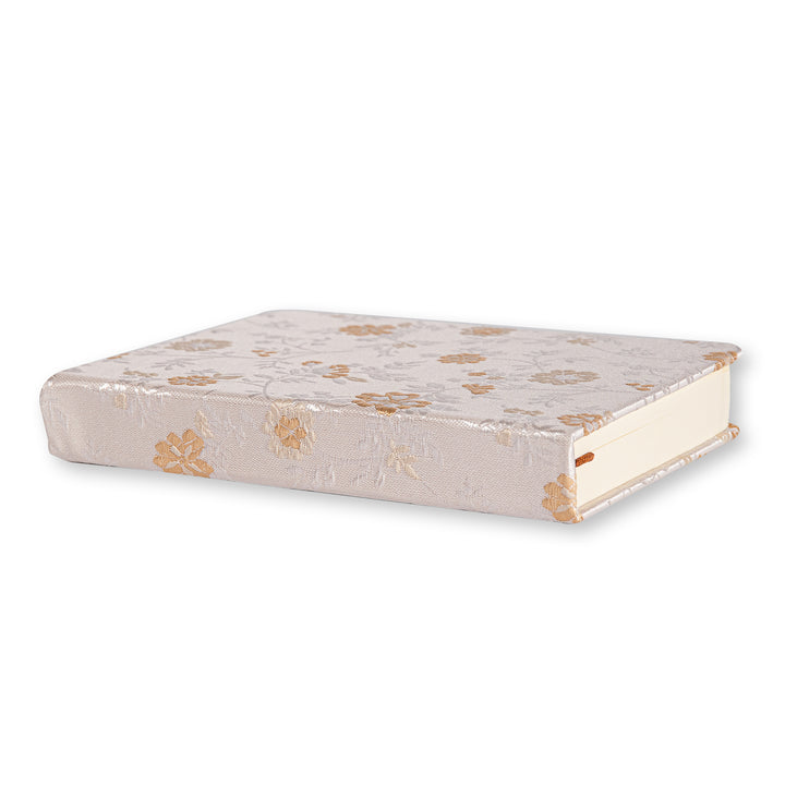 Song Brocade Lined & Blank Notebook - A6 - Beige