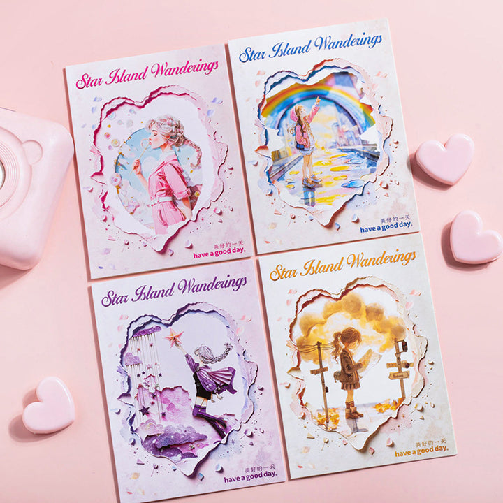 Dreamy Whimsical Girl PET Stickers