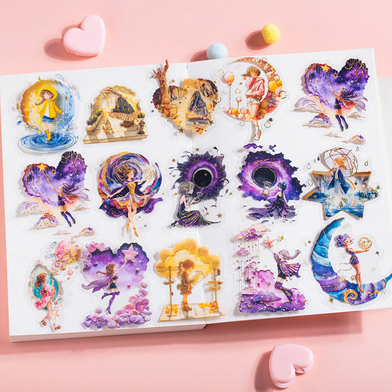 Dreamy Whimsical Girl PET Stickers