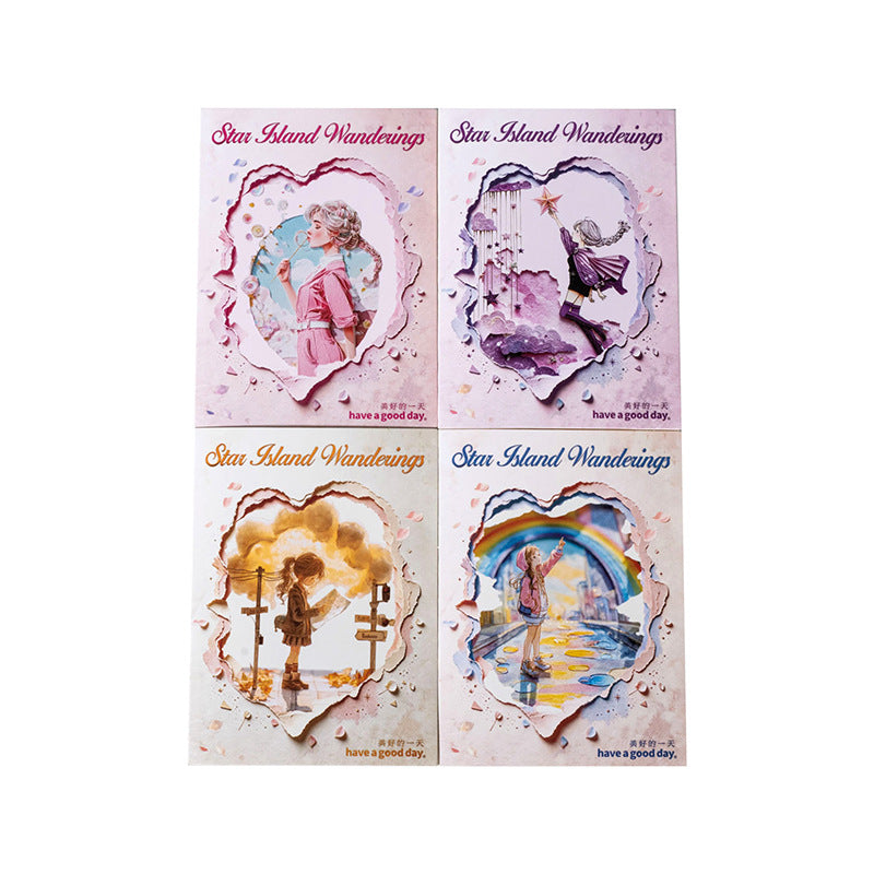 Dreamy Whimsical Girl PET Stickers