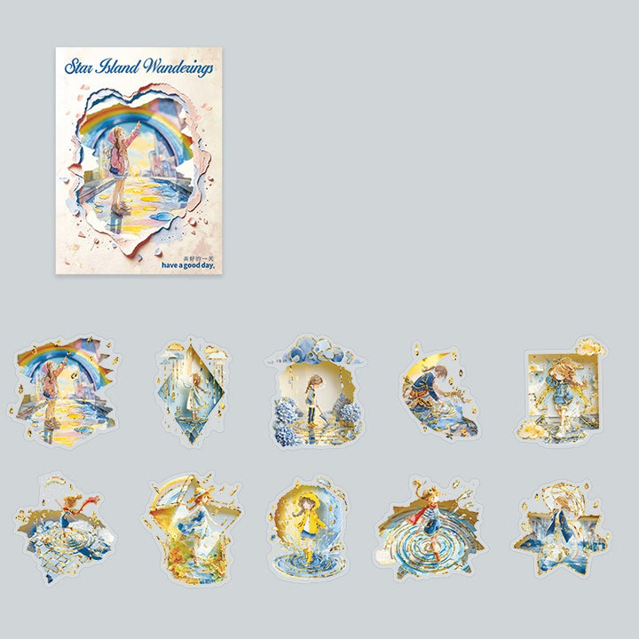 Dreamy Whimsical Girl PET Stickers