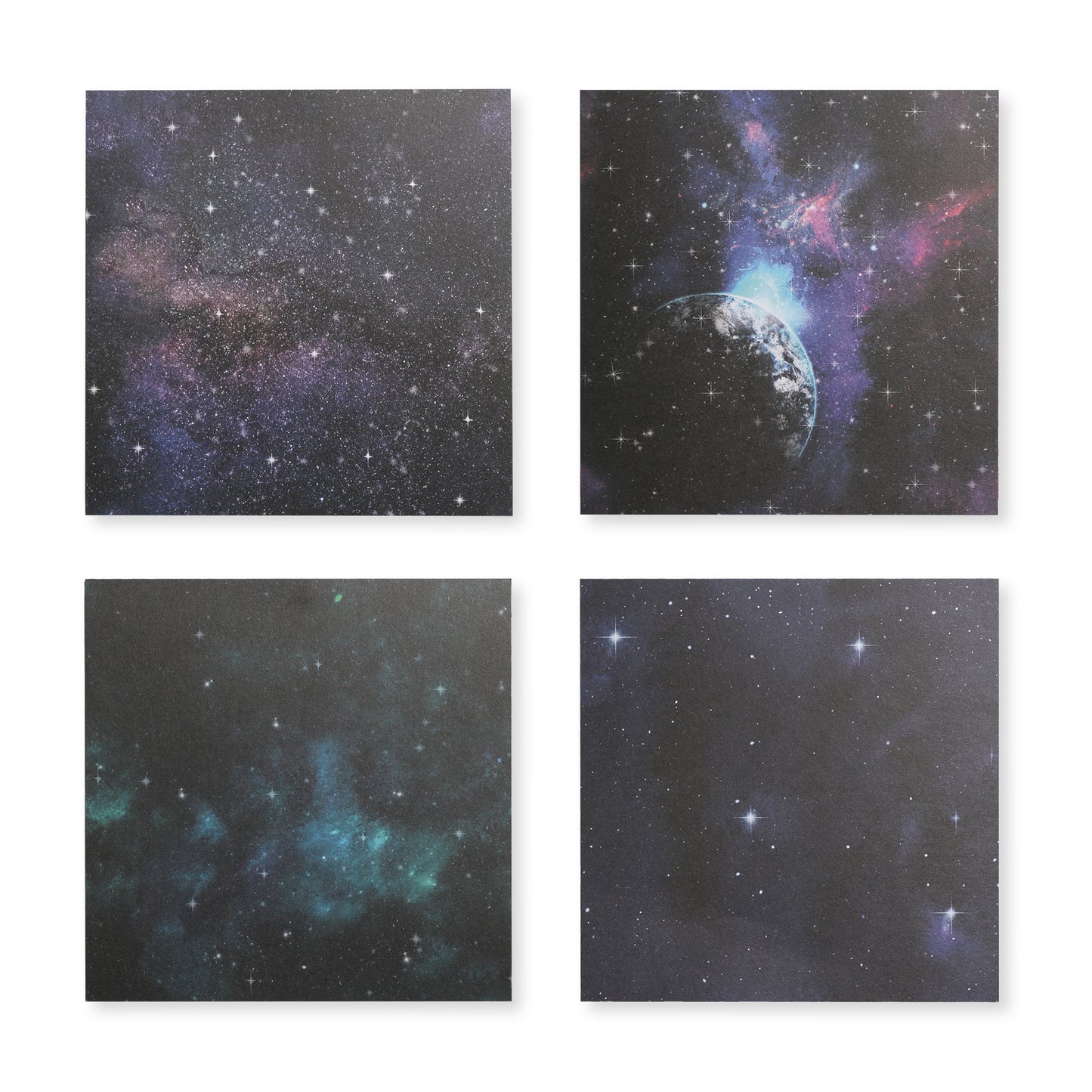 Starry Sky Scrapbook Paper - Black - 12 Sheets