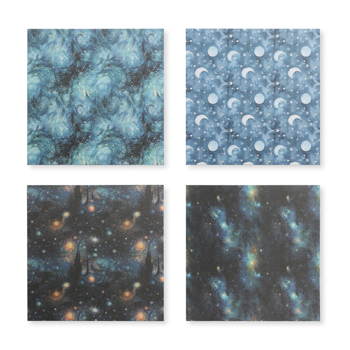 Starry Sky Scrapbook Paper - Blue - 12 Sheets