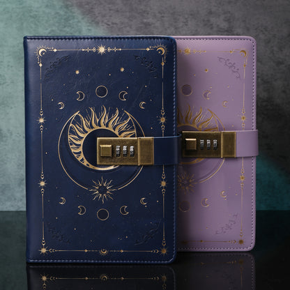 Sun Lock Journal - B6 - Ruled - Blue