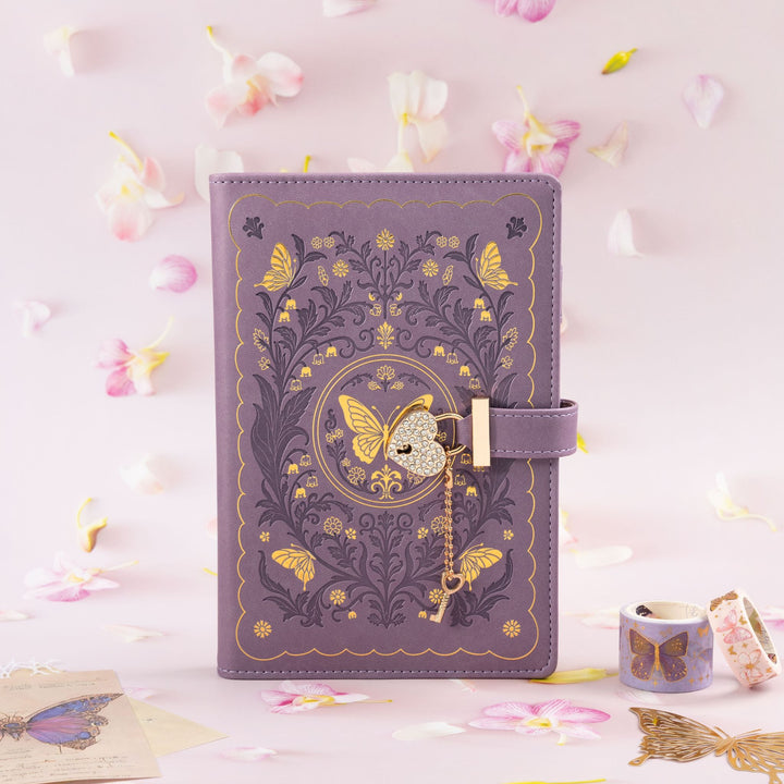 Butterfly Whisper Lock Journal