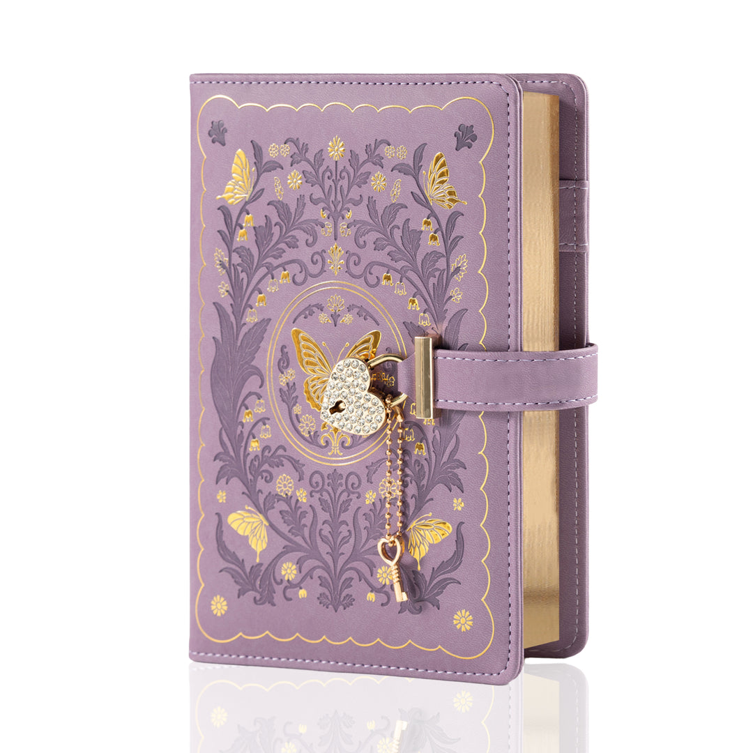 Butterfly Whisper Lock Journal