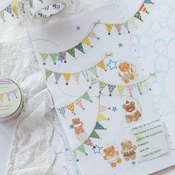 Vintage Bunting PET Tape