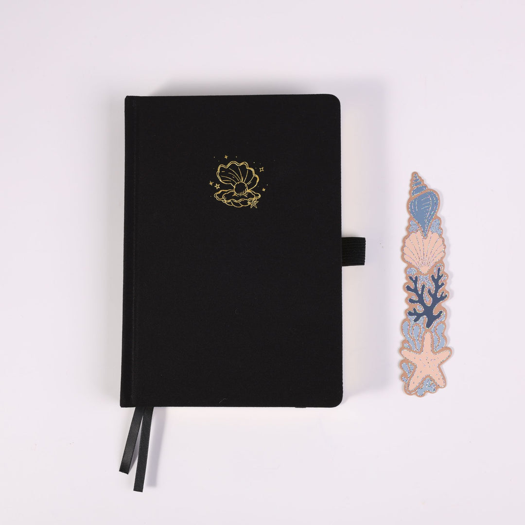 A5 Seashell Notebook - Black