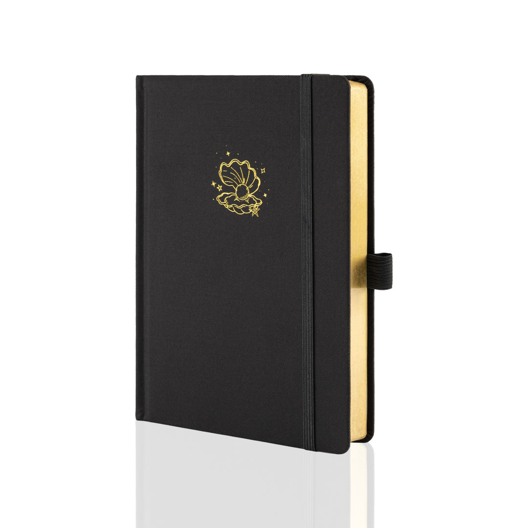 A5 Seashell Notebook - Black