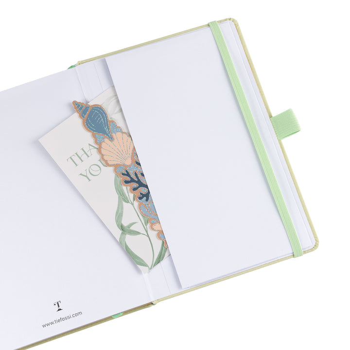 A5 Seashell Notebook - Light Green