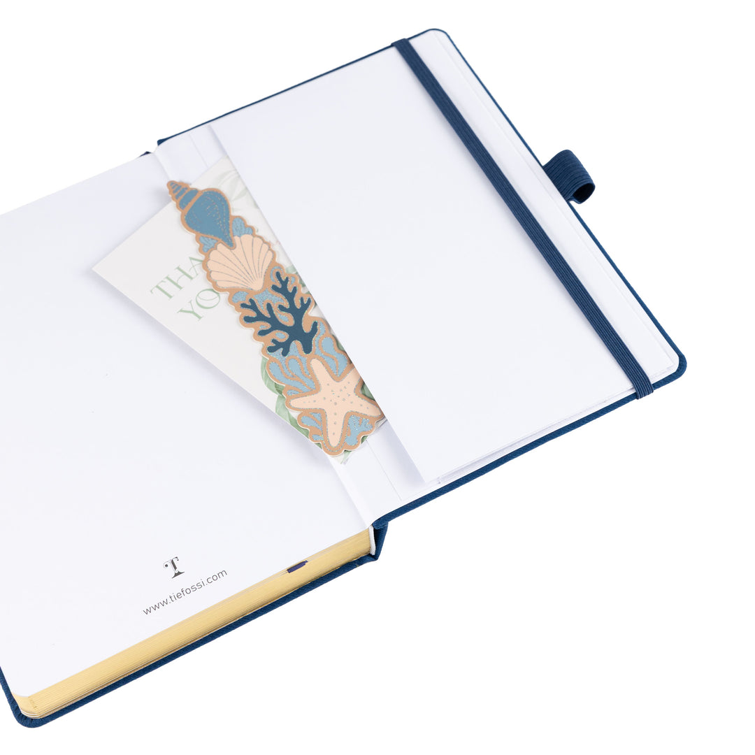 A5 Seashell Notebook - Blue