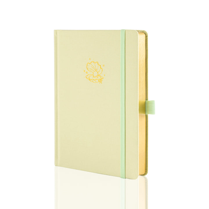 A5 Seashell Notebook - Light Green